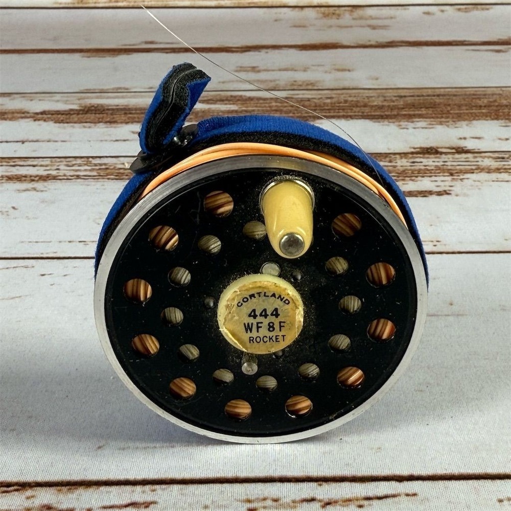 Vintage Pflueger Fly Fishing Reel With Cortland 444 WF8F Rocket Line Spooled